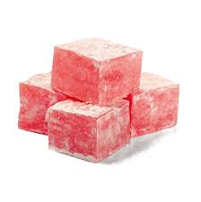 Turkish Delight with Rose Flavor Delicious Turkish Sweet Turkish Desert 250 gr Gluten Free Made in Turkey Well Packaging