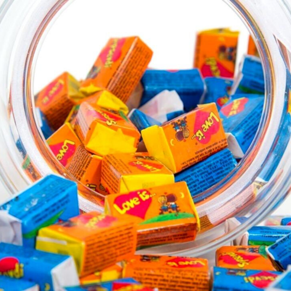 Bubble Chewing Gum sugar gum Orange Gum Pineapple Gum 100 Pieces Made in Turkey