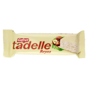 Sagra Chocolate Xmas gift Halal Tadelle Wafer White Chocolate 35 Gr (24 Piece)